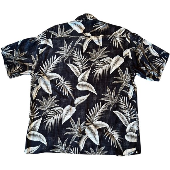 Campia Moda Black & White Tropical Summer Hawaiian Shirt - Picture 6 of 6